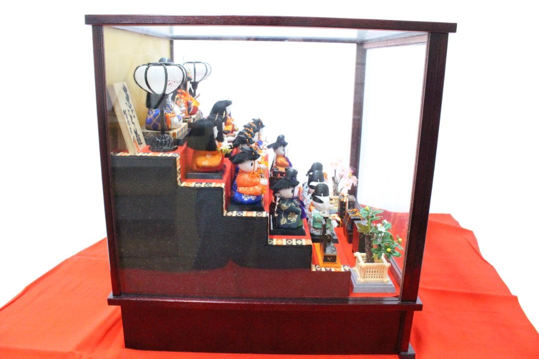 ♡まごころ雛 義光作 木目込 十五人揃 オルゴール ケース入 EE0H01027