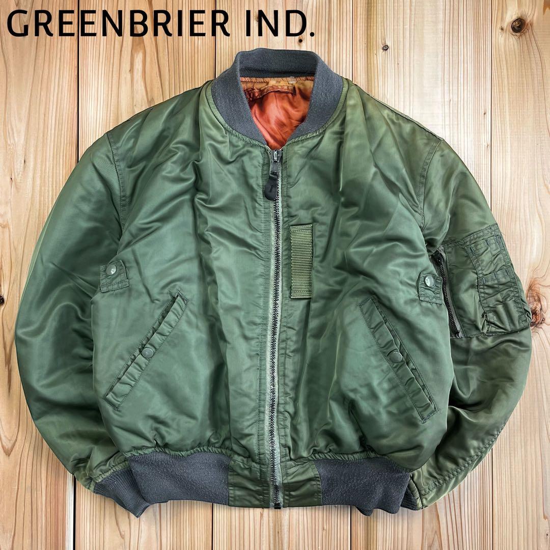 01M601◯ 80s〜 GREENBRIER USA製 MA-1 ジャケット