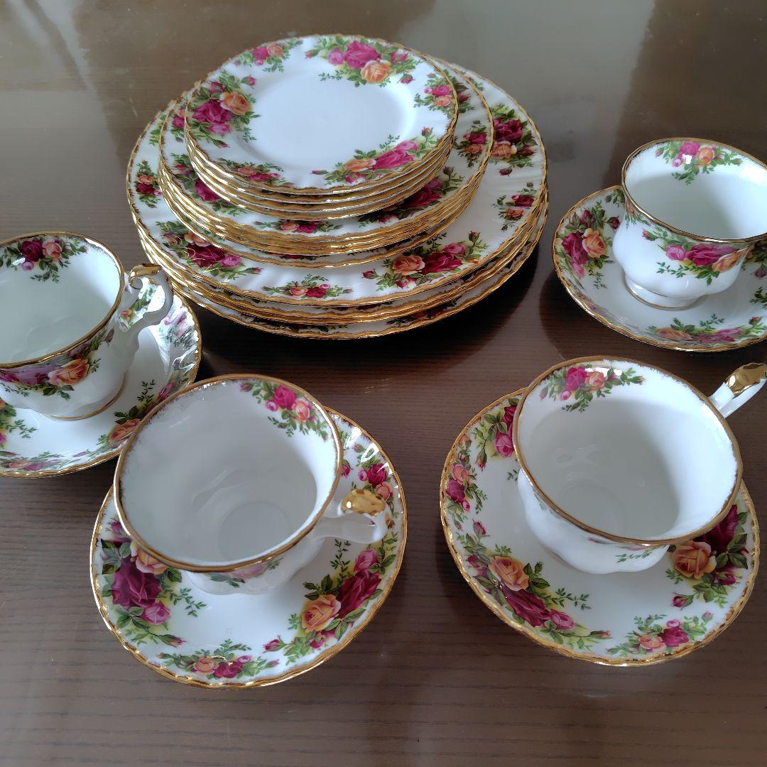 ロイヤルアルバートカントリーローズ　4セット　　計20枚