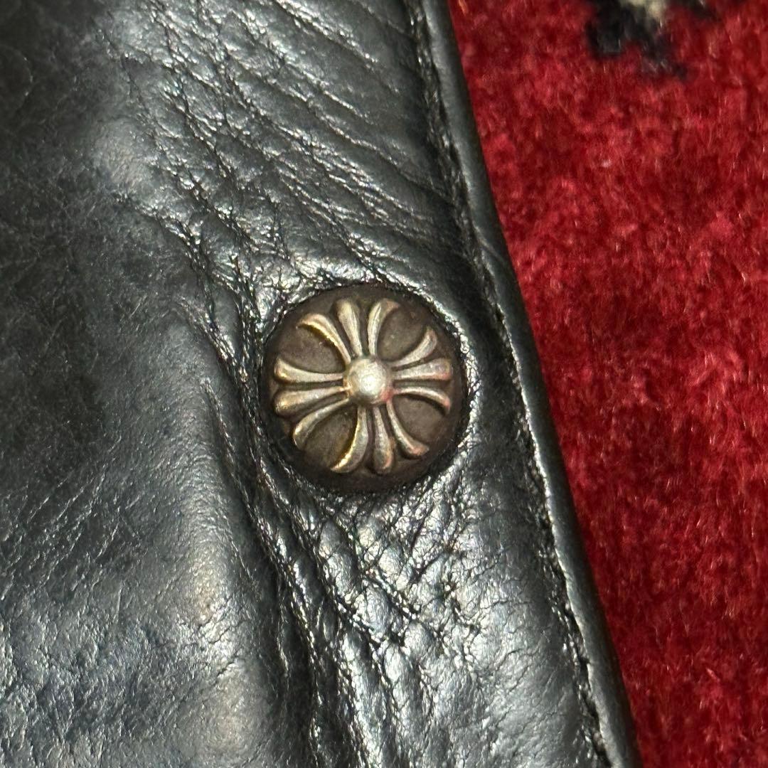 CHROMEHEARTS クロムハーツ　ワンスナップ　二つ折り　財布