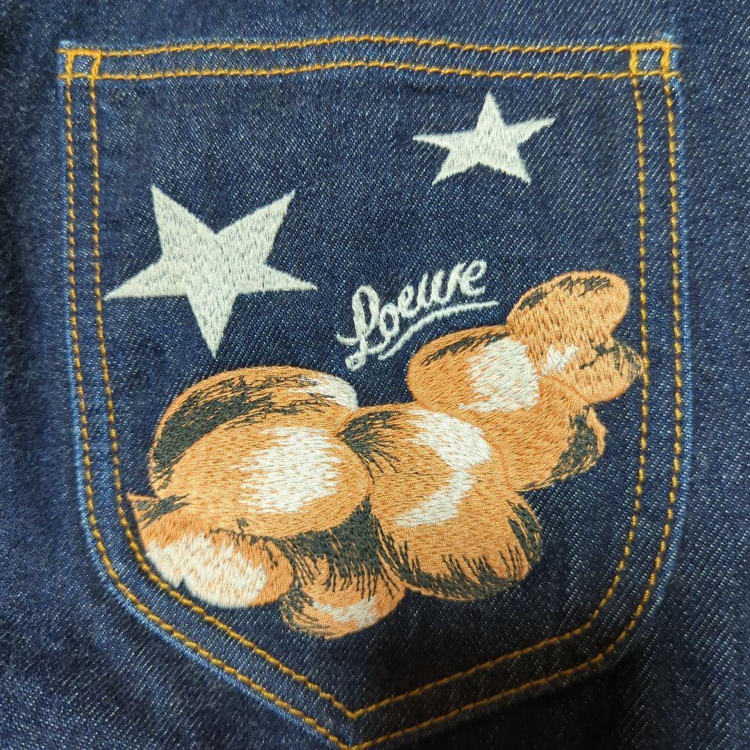LOEWE ダークブルー ストレートデニム
