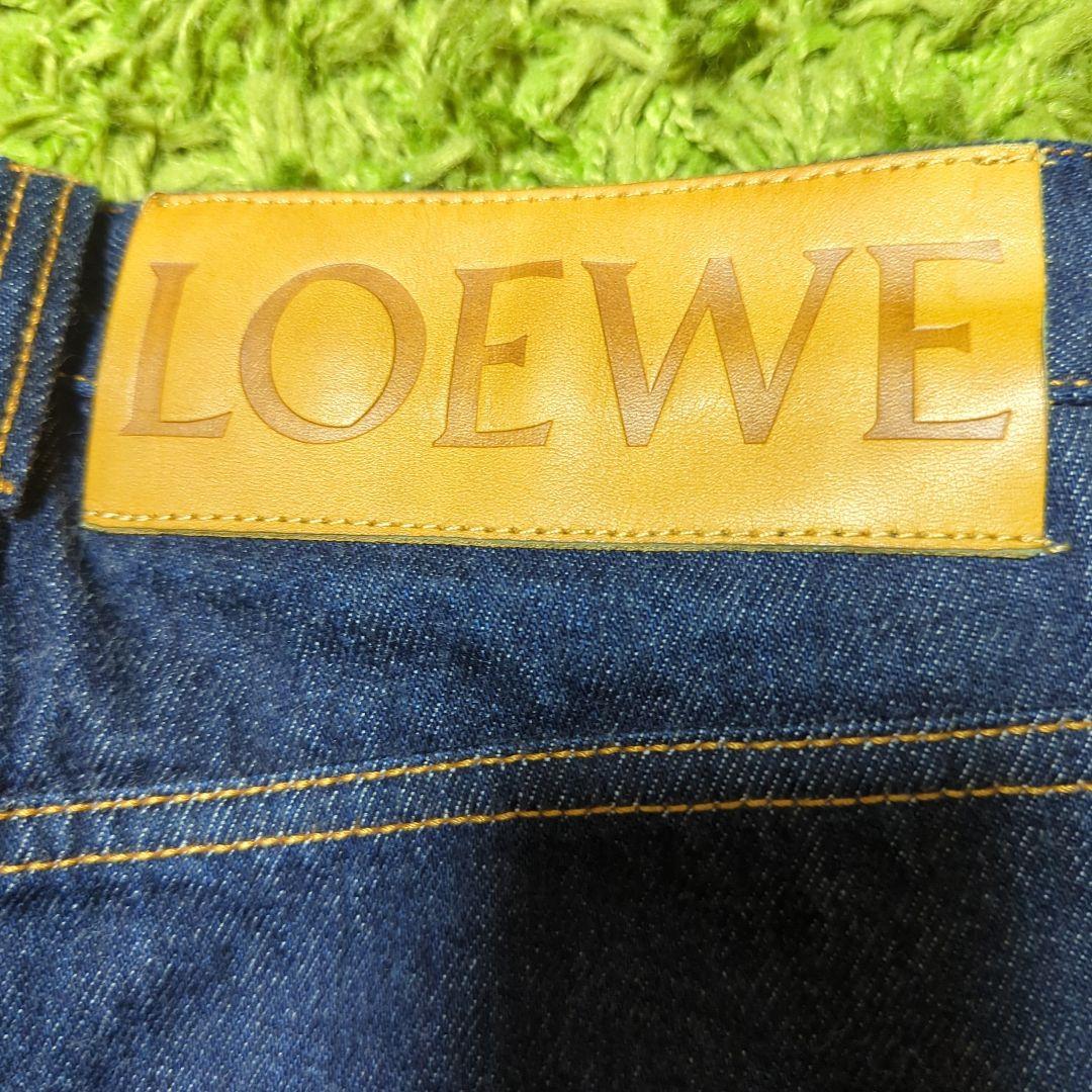 LOEWE ダークブルー ストレートデニム
