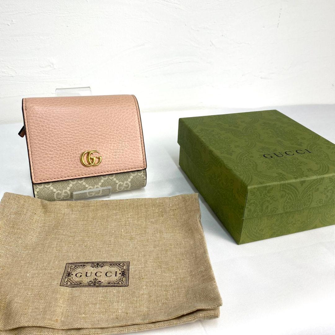 未使用品級✨️付属品完備✨️GUCCI ミニ財布　マーモント スプリーム
