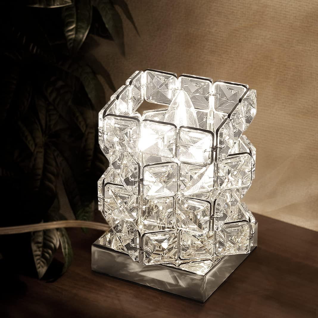 テーブルランプ ナイト まるでオーロラのような煌き クリスタル