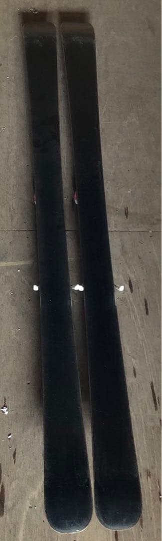 ジュニアスキーセット　スキー板／ビンディング／ポール／ホルダーベルト　ピンク花柄