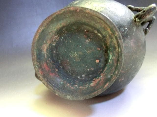 水注■古銅製 中国 龍 水差し 竜後手 お茶道具 古玩 唐物 時代物 骨董品■