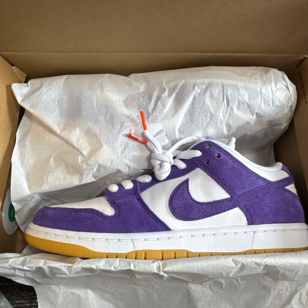 靴 Nike SBDunkLow Orange Label Court Purple