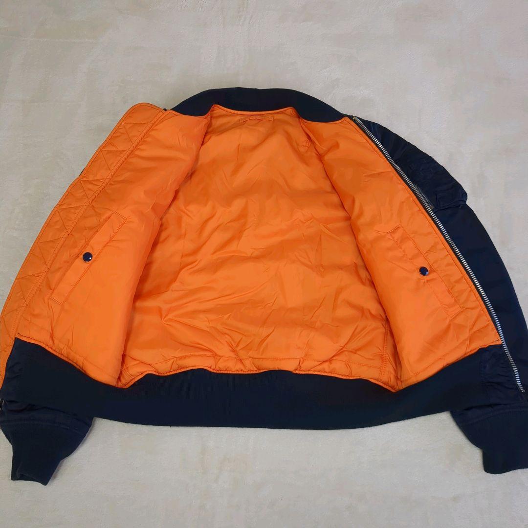 アルファ MAー1 ネイビー フライトジャケット ミリタリー リバーシブル M