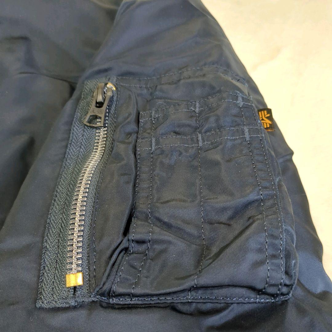 アルファ MAー1 ネイビー フライトジャケット ミリタリー リバーシブル M