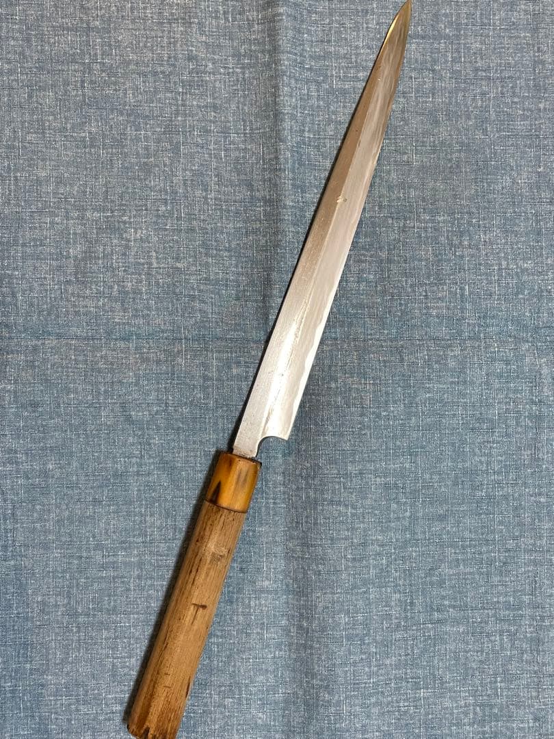 正吉　柳刃包丁 24.5センチ　水牛柄　ヴィンテージ