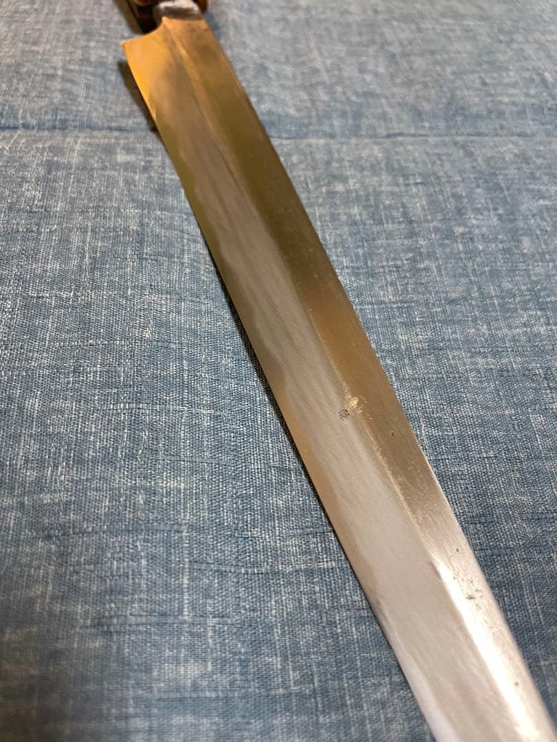 正吉　柳刃包丁 24.5センチ　水牛柄　ヴィンテージ