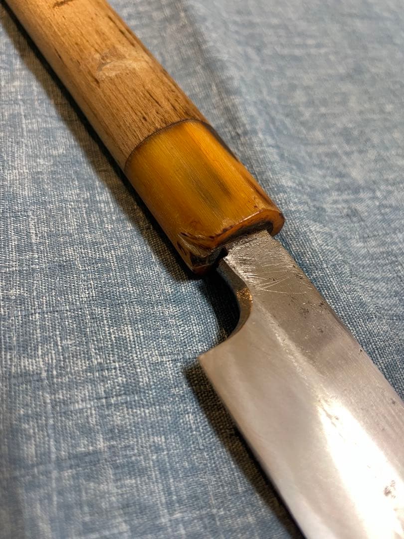 正吉　柳刃包丁 24.5センチ　水牛柄　ヴィンテージ