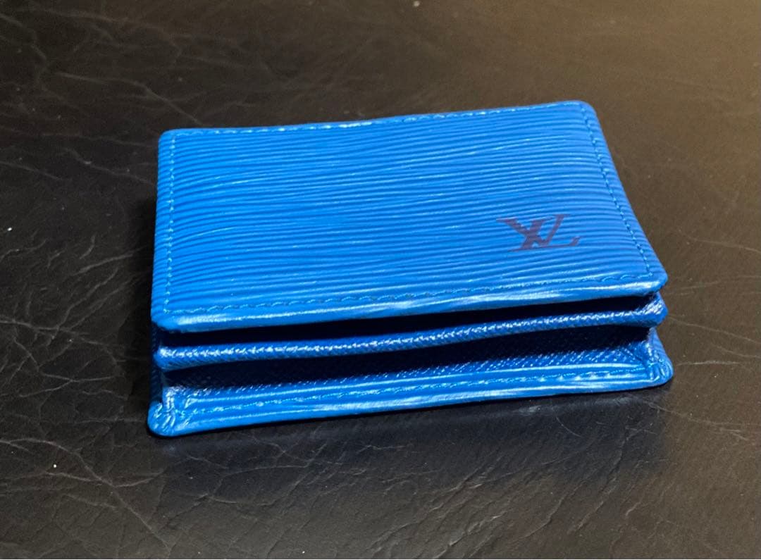 ミン☆ルイヴィトン エピ トレドブルー ポルトモネボワット