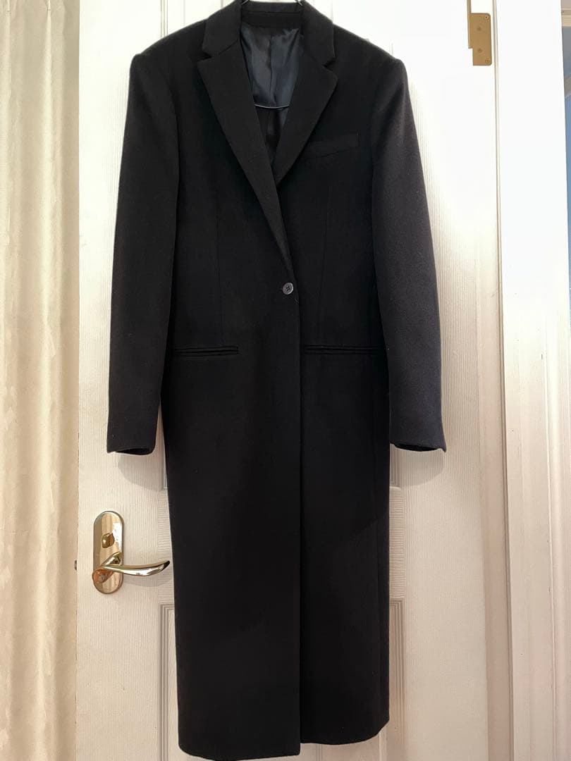 JEANPAUL KNOTT カシミヤ100% ロングチェスターコート ブラック