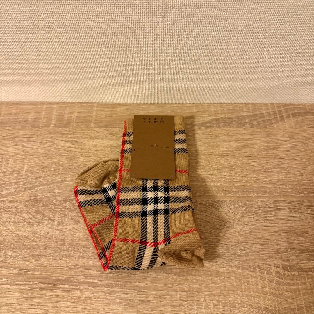 【タイムセール】BURBERRY チェック柄ソックス