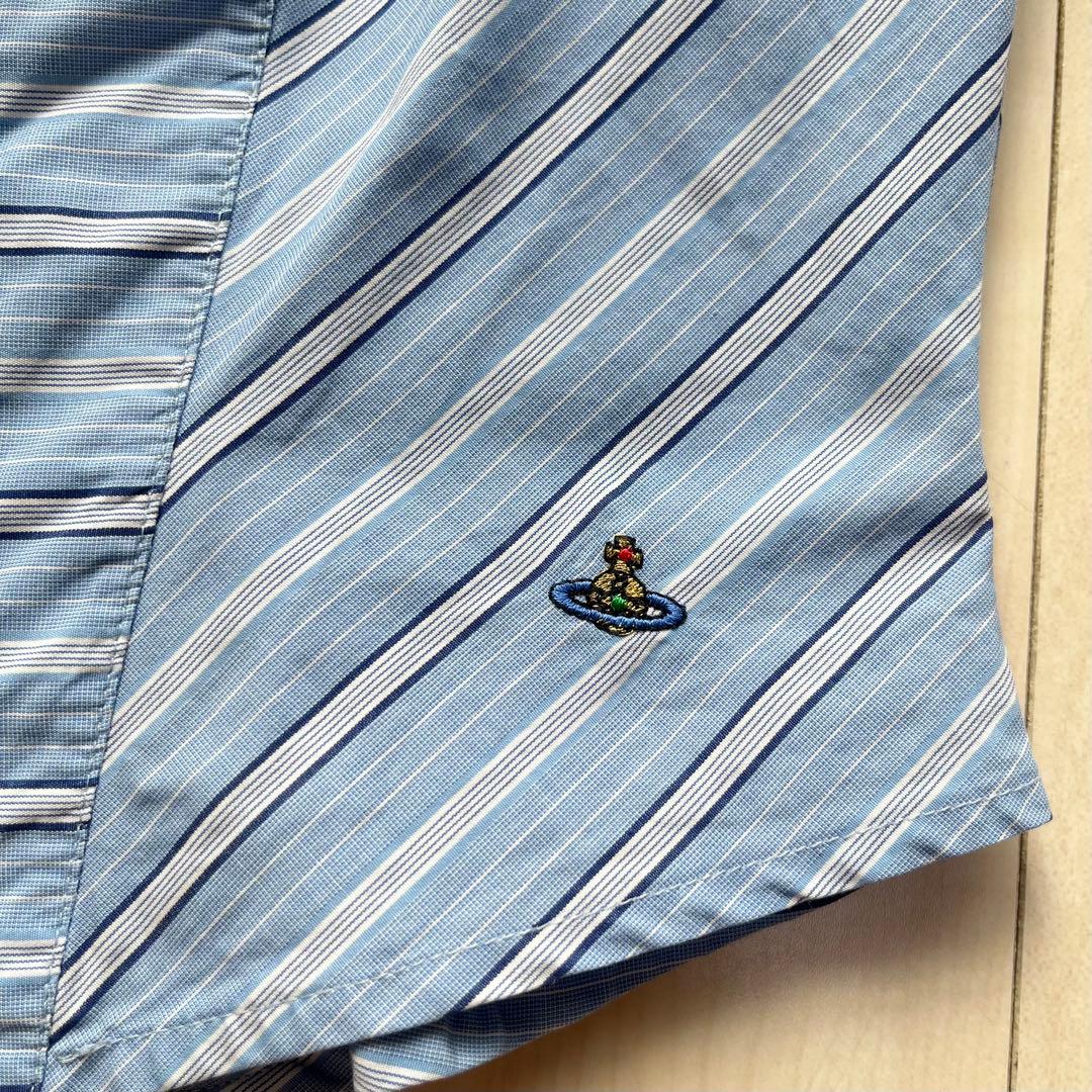 ヴィヴィアンウエストウッドゴールドレーベル コルセット シャツ ストライプ 半袖