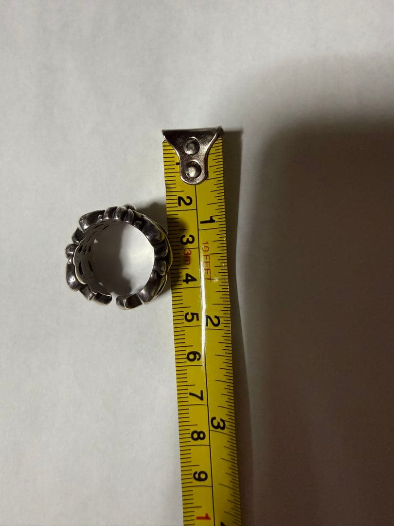 【レア】Chrome Heartsダブルフローラルクロスリング