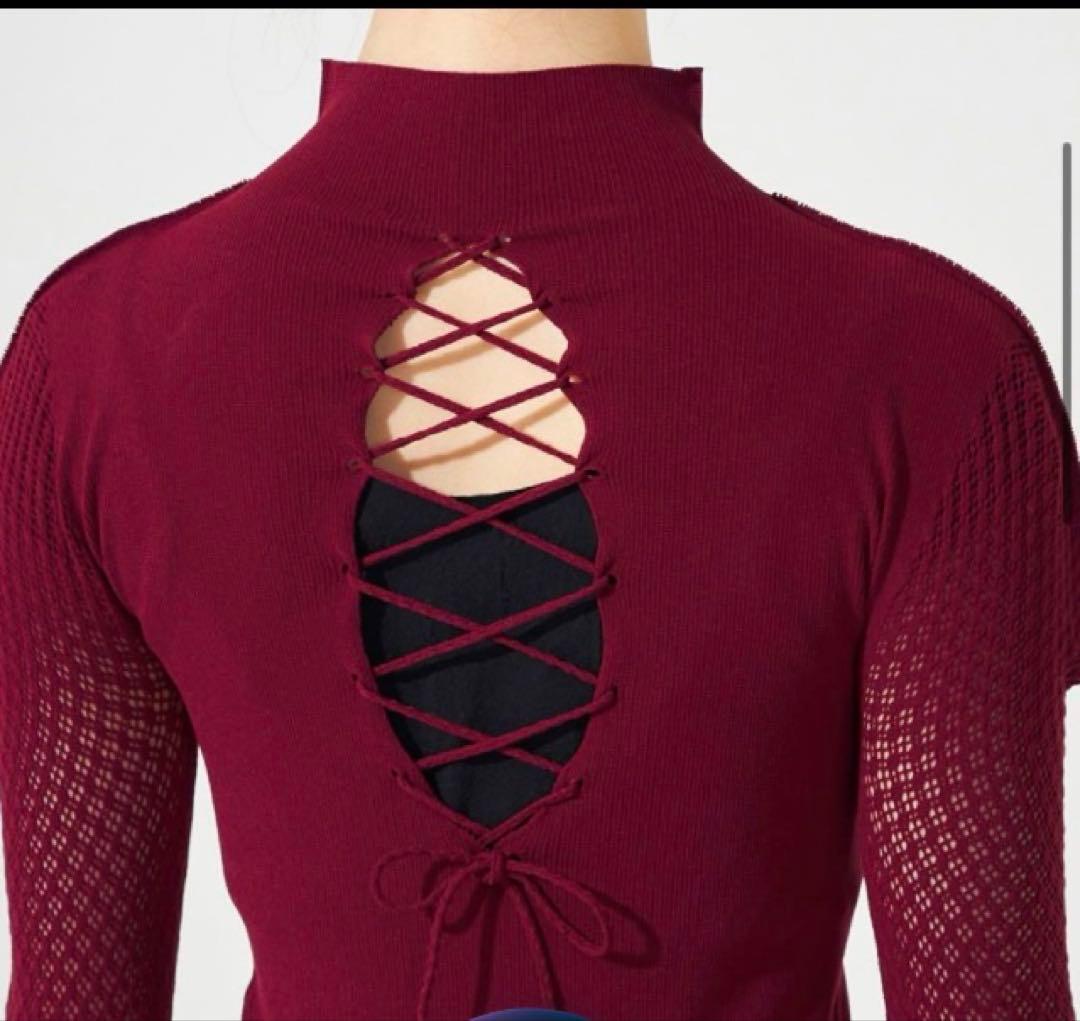 チャコットノーソーイング　バーガンディ ハイネック