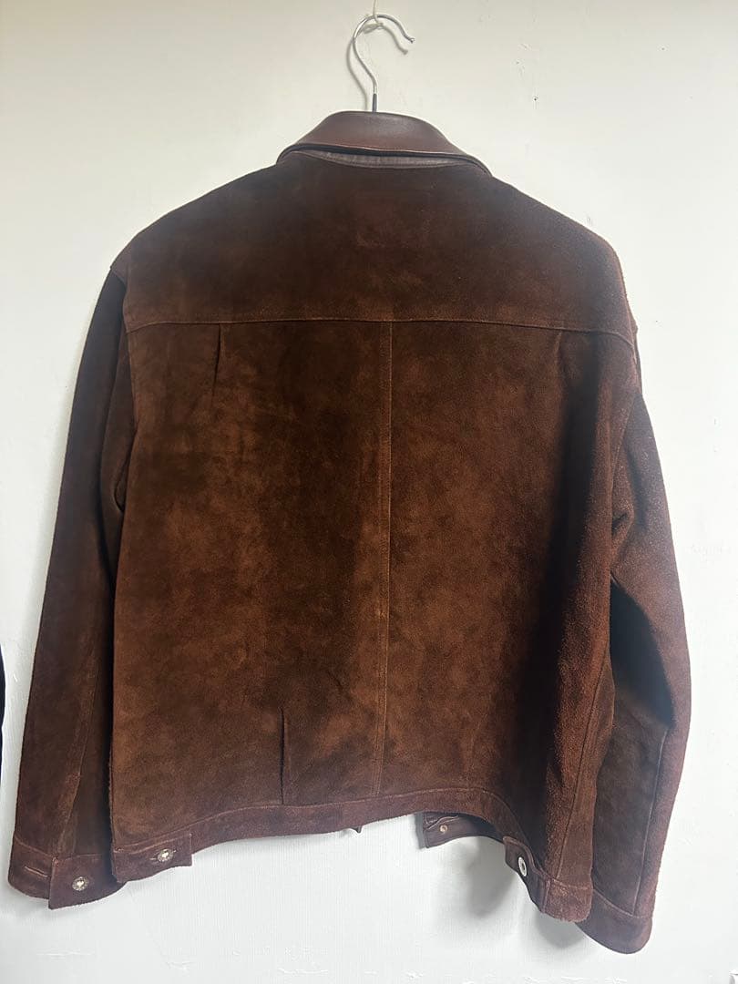 ジャケット・アウター MOTOR WASHABLE COWHIDE ROUGH OUT JACKET