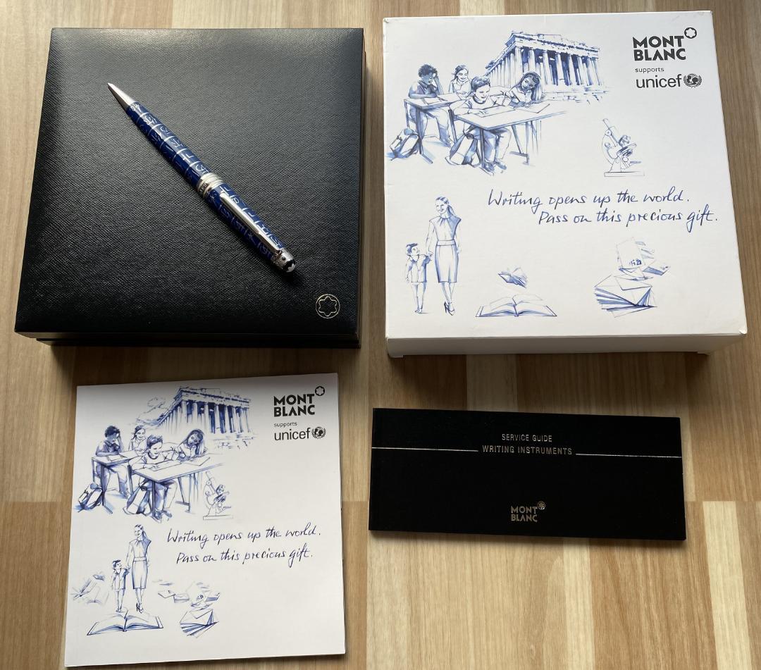 新品同様 モンブラン ソリテール ユニセフ ミッドサイズ ボールペン 付属品付