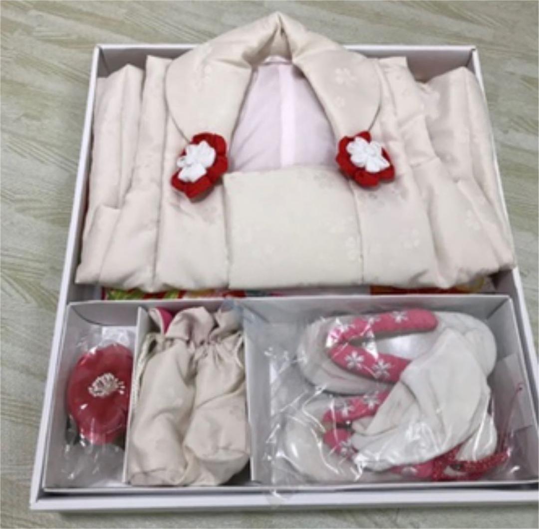 値引き^_^美品七五三 お着物8点フルセット　その他　3歳 〜7歳　フルセット