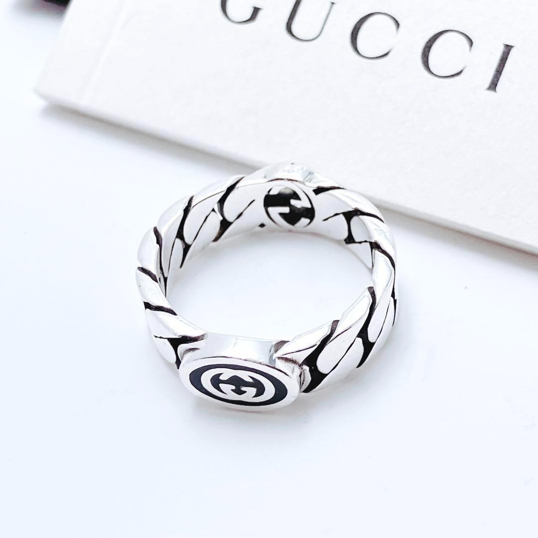 グッチ GUCCI 925 リング 指輪 シルバー 鏡面仕上げ 1156