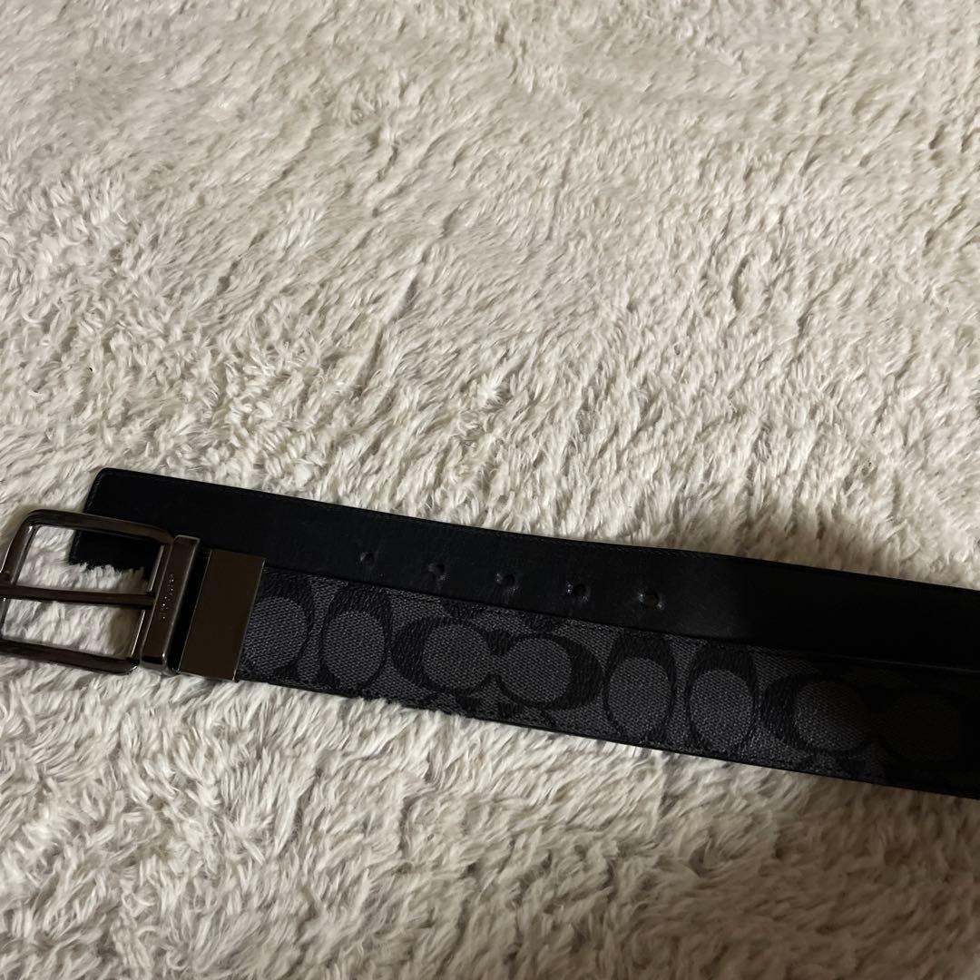 coach シグネチャーベルト　ブラック　77-87　【美品】