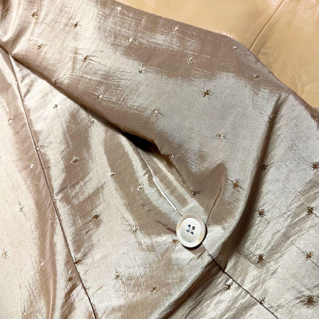 ラムレザー　ベルテッド チェスターコート 羊革　Mサイズ　極美品