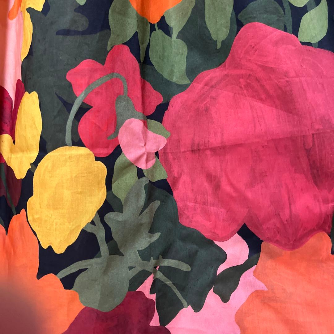 ハンドメイドリバティタナローンギャザースカート