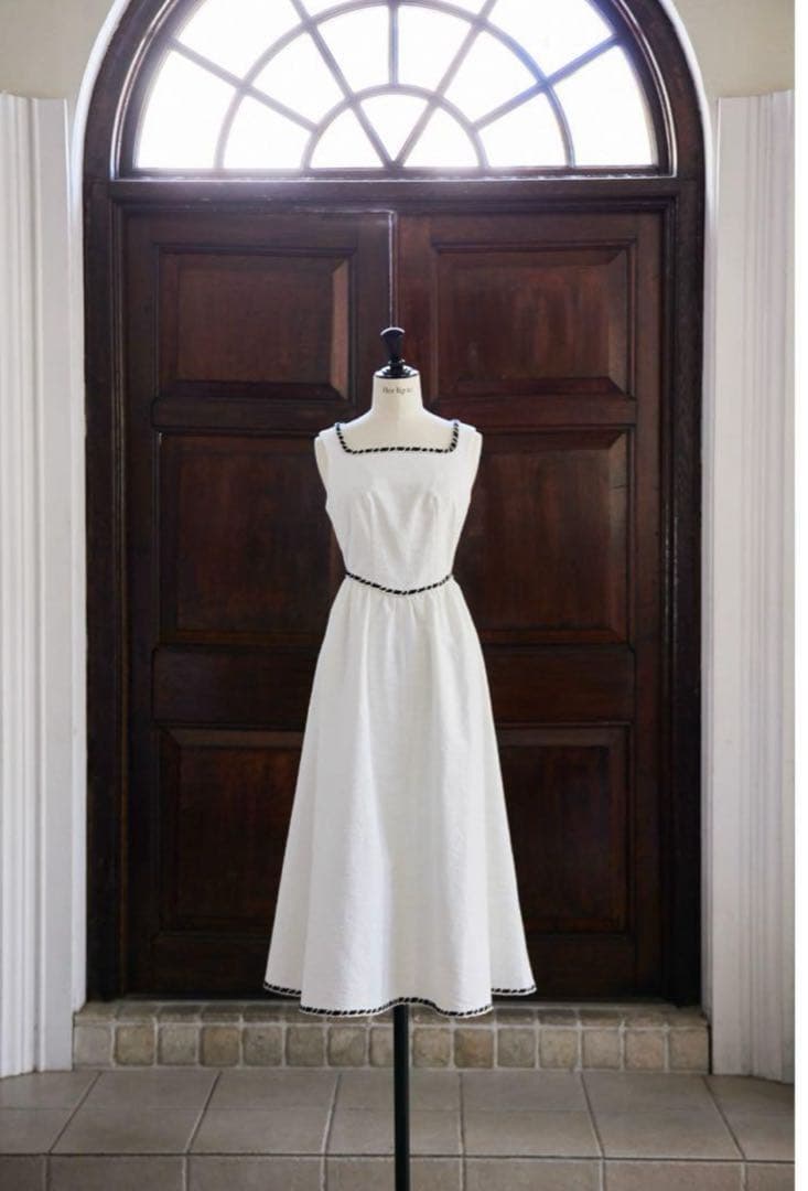 herlipto Monaco Tweed Dress /white sサイズ