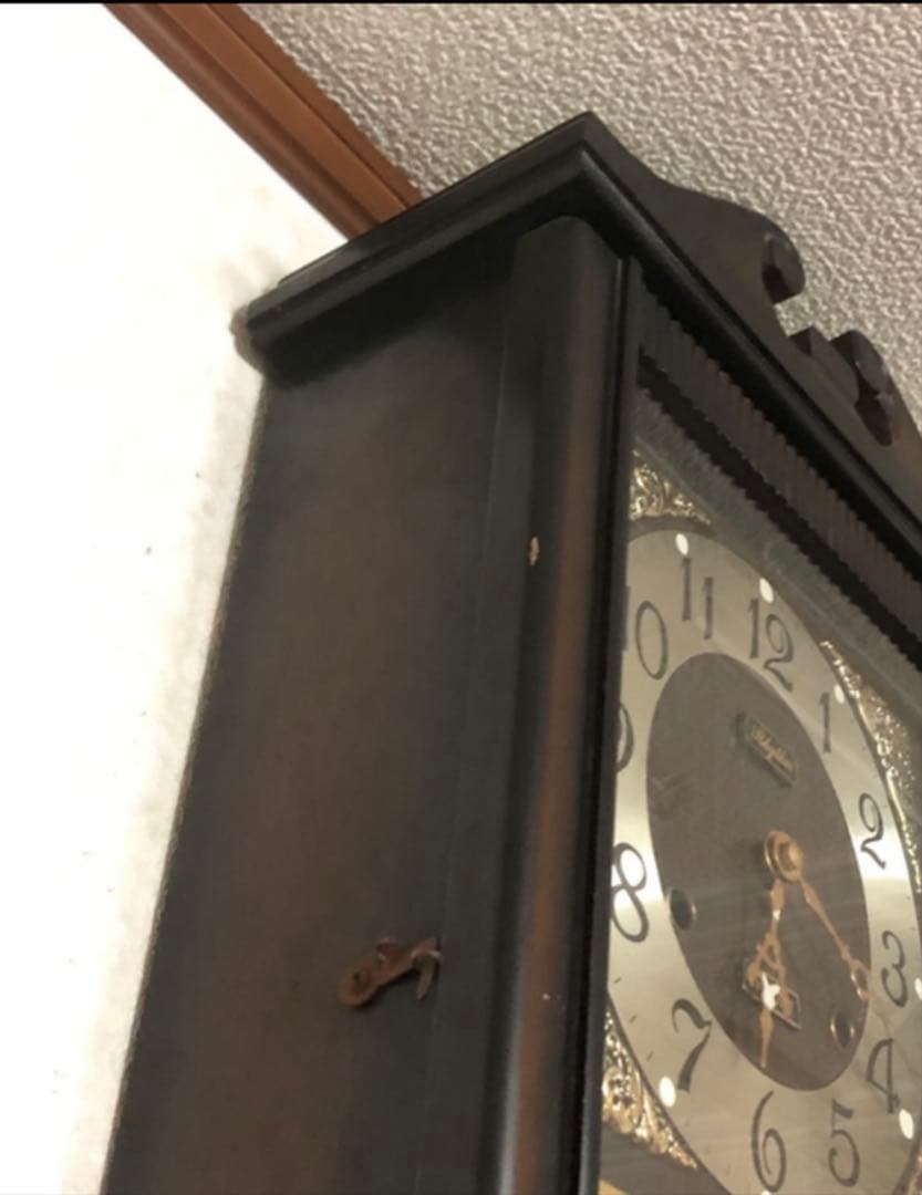 骨董品 1945年代 リズム時計 ゼンマイ式 振り子時計【稼動品】