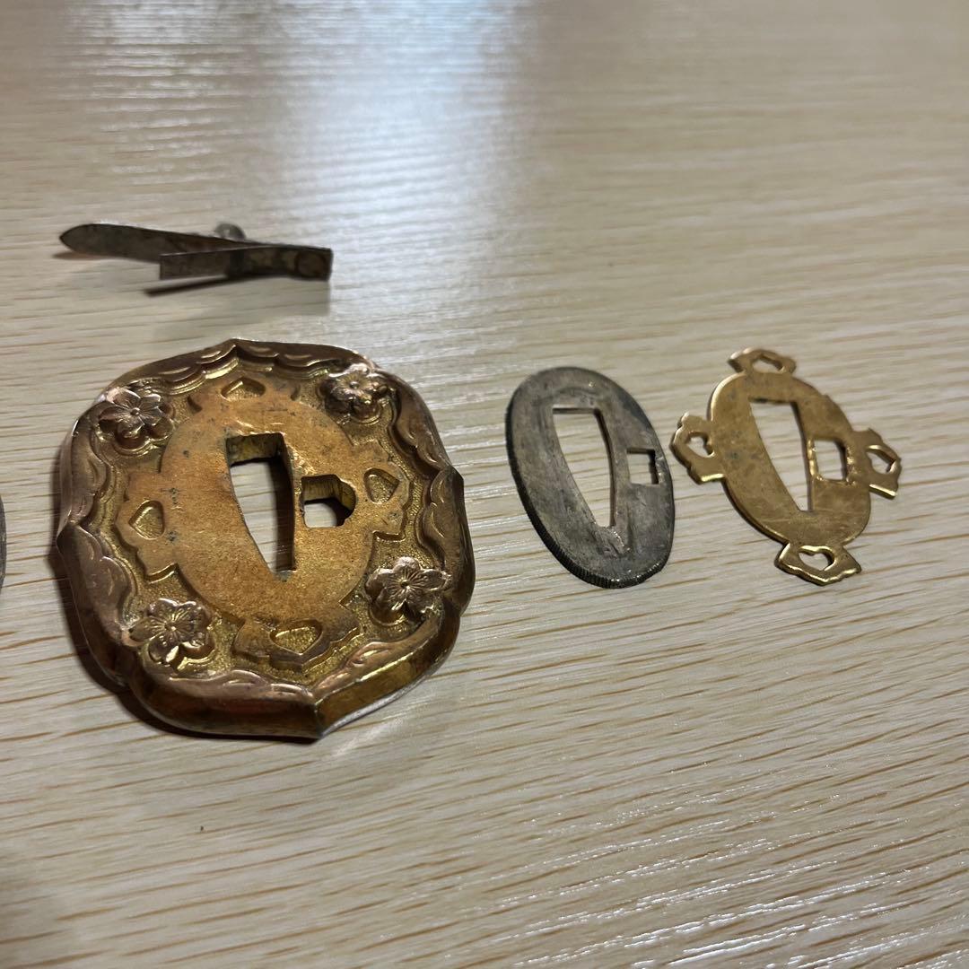 橋*様 軍刀　模擬刀　鞘　鍔　柄