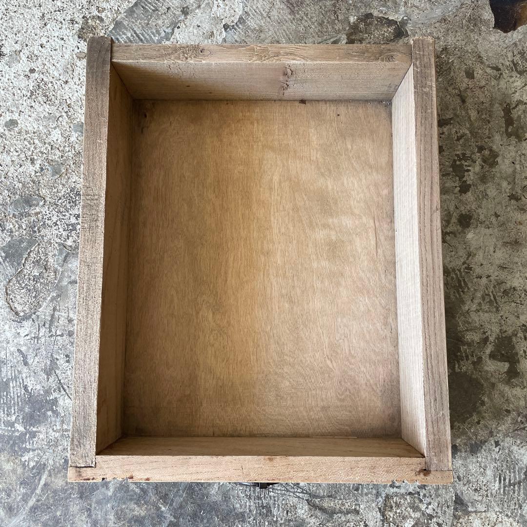 ビンテージ ドロワーサイドテーブル 　剥離