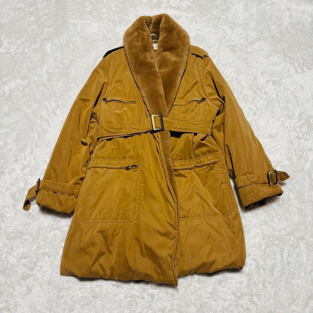 美品 MaxMara 最高級 白タグ コート テディベアコート ベルト 女優襟