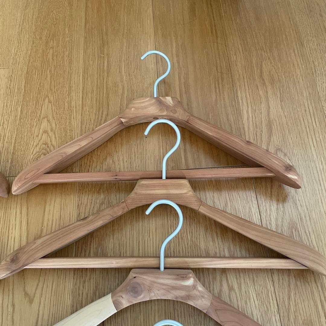 無印良品 レッドシダー ハンガー 10本セット 木製 コート ジャケット 1