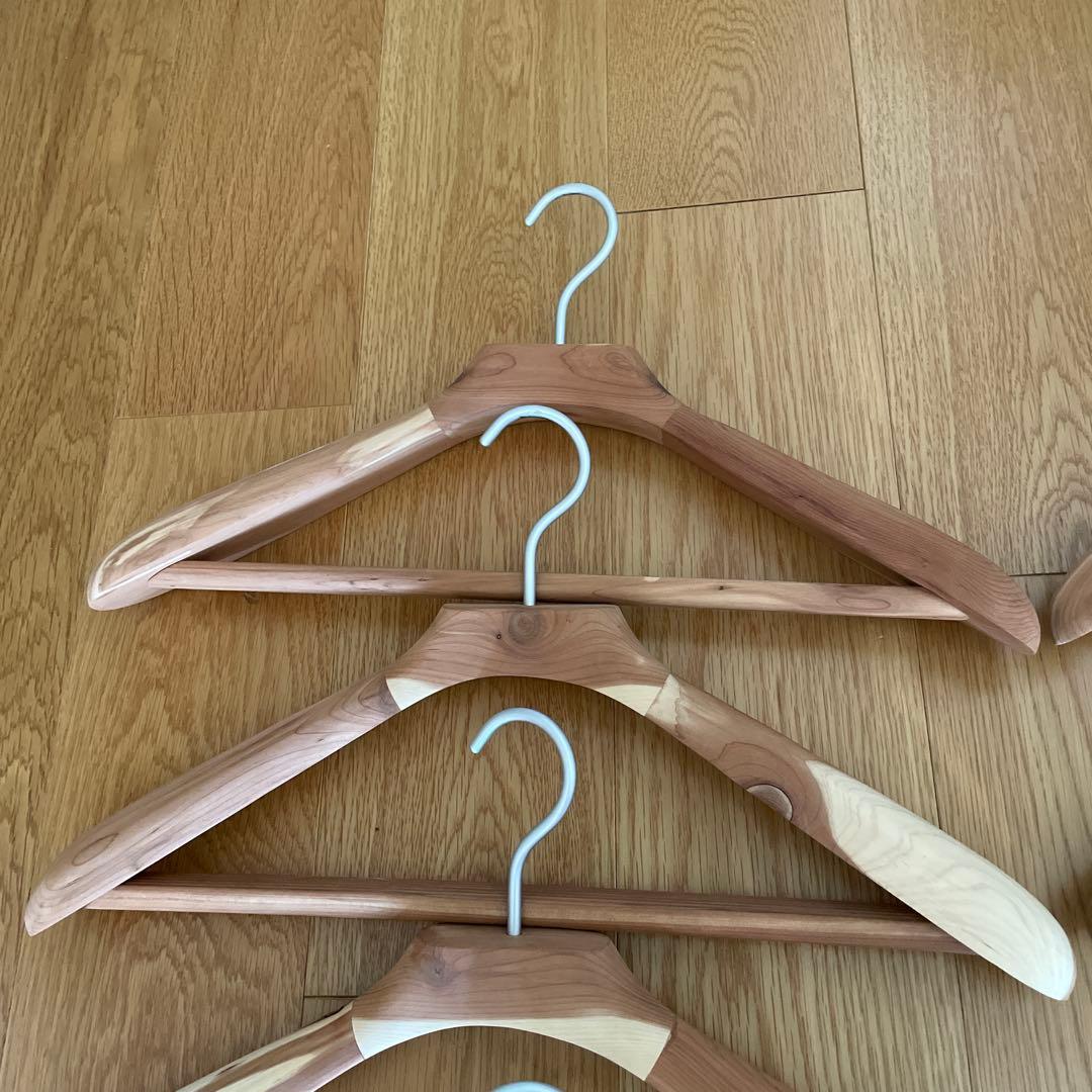 無印良品 レッドシダー ハンガー 10本セット 木製 コート ジャケット 1