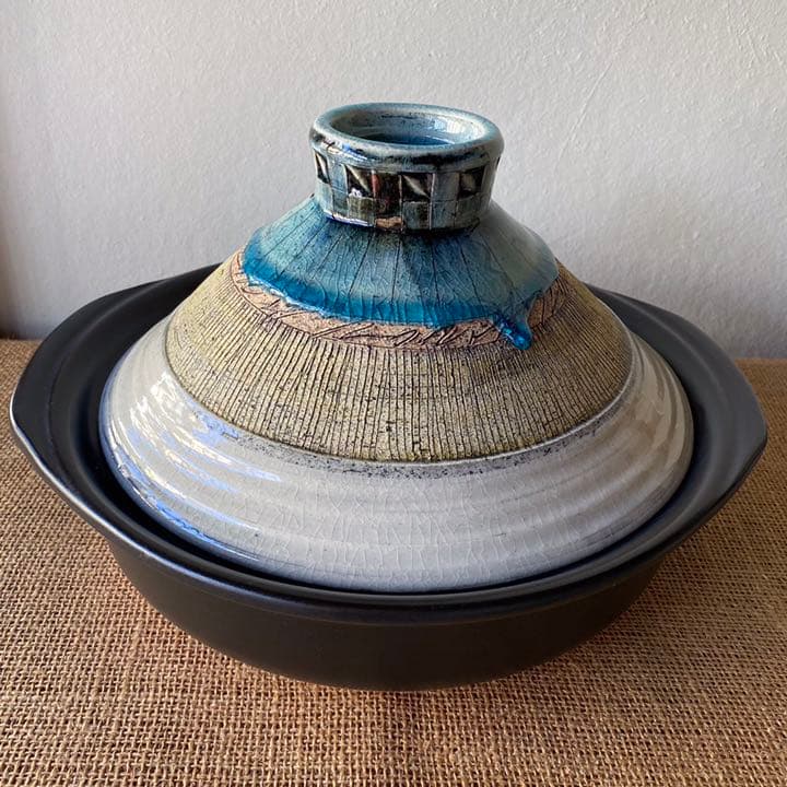 美濃焼　一点物の土鍋　9号