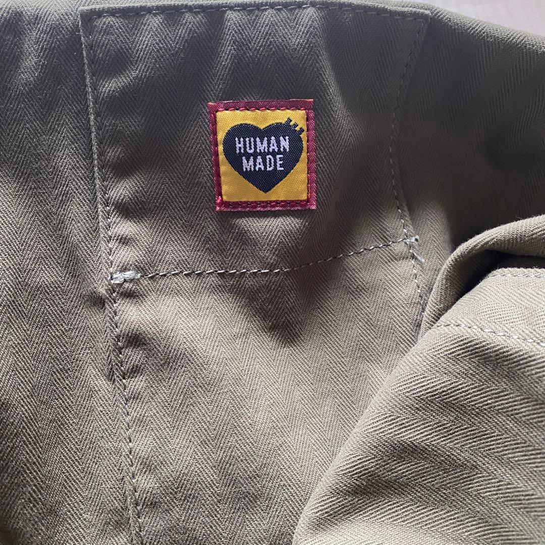 HUMAN MADEヒューマンメイド ミリタリーグリーンショルダートートバッグ