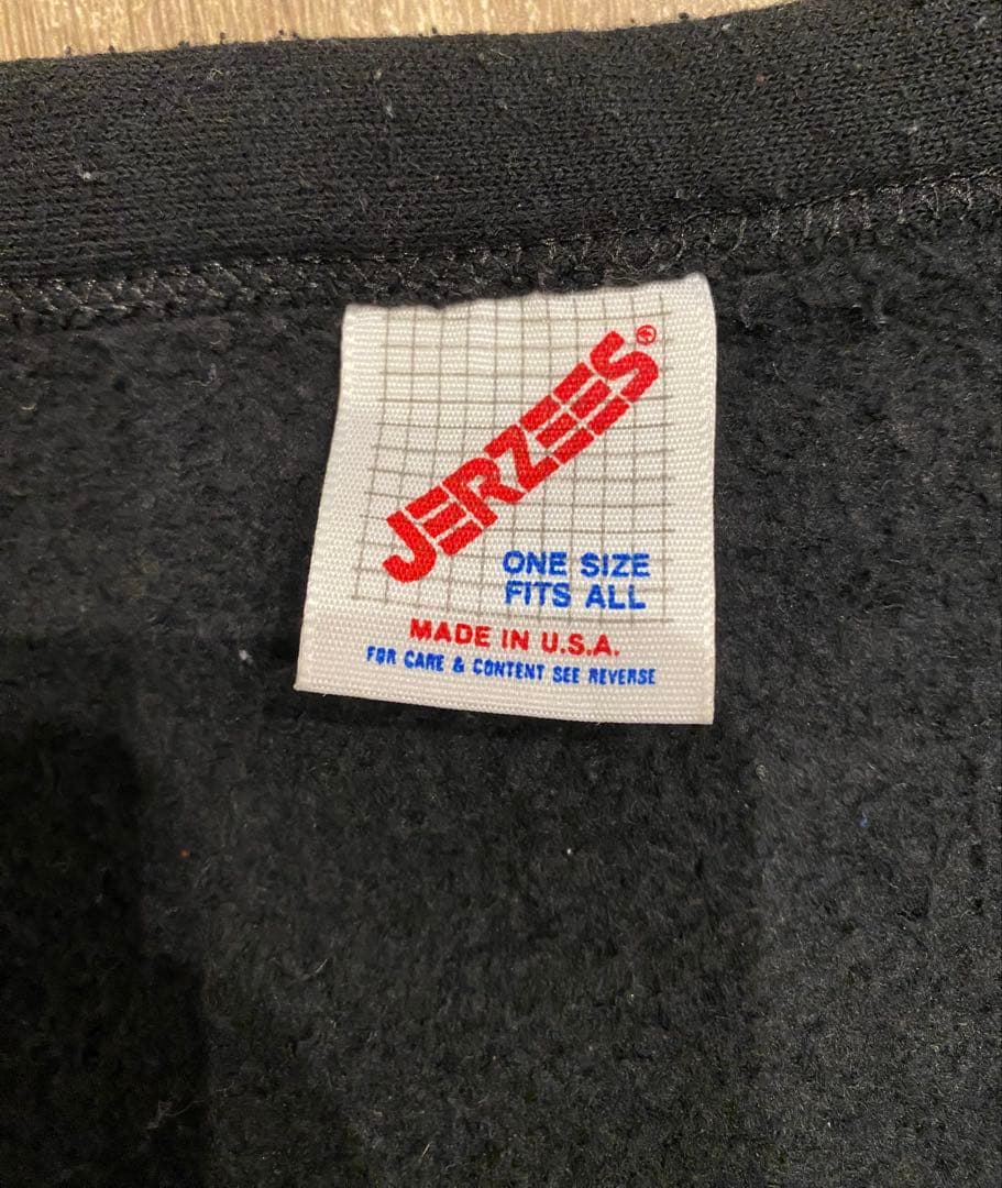 JERZEES 90s USA製 スウェットカーディガン ブラック