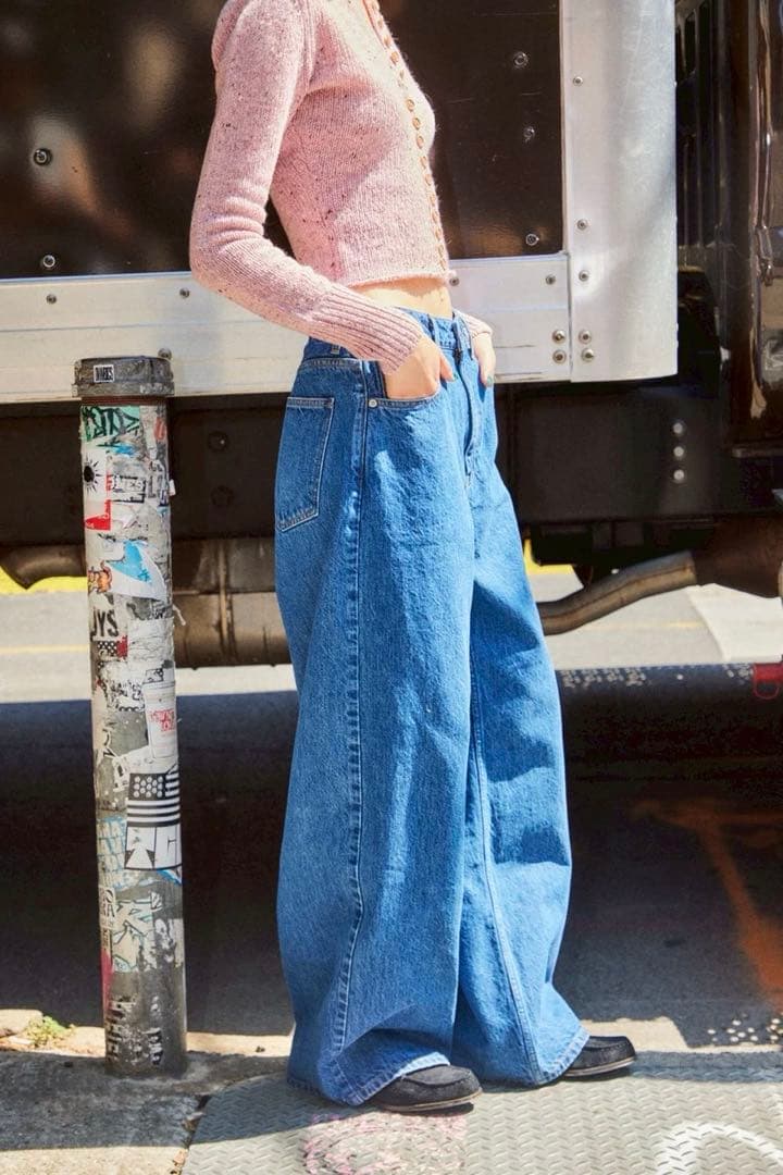 パンツ shishikui denim Dad / INDIGO 34