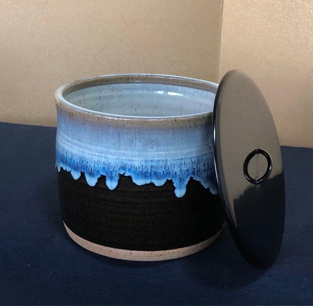 《R》茶道具 朝鮮唐津 水指 十二代武村利左ェ門 栞 桐箱 260212け2