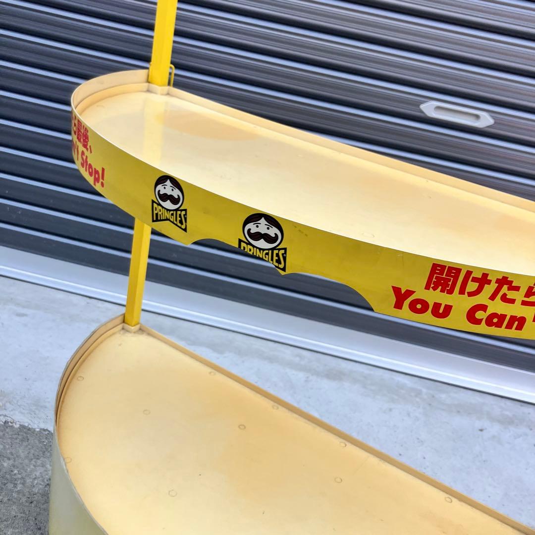 プリングルス 半円型 アイアンラック スチールラック 飾り棚 店舗什器 古家具