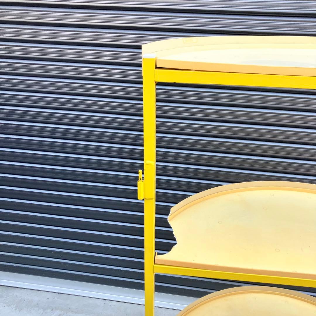 プリングルス 半円型 アイアンラック スチールラック 飾り棚 店舗什器 古家具