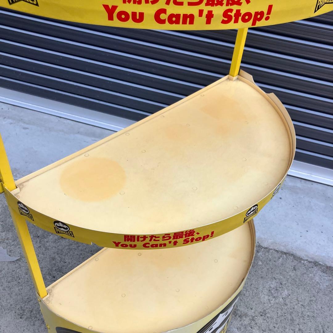 プリングルス 半円型 アイアンラック スチールラック 飾り棚 店舗什器 古家具