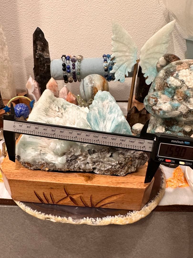 深遥様ブルーアラゴナイト原石2キロ以上