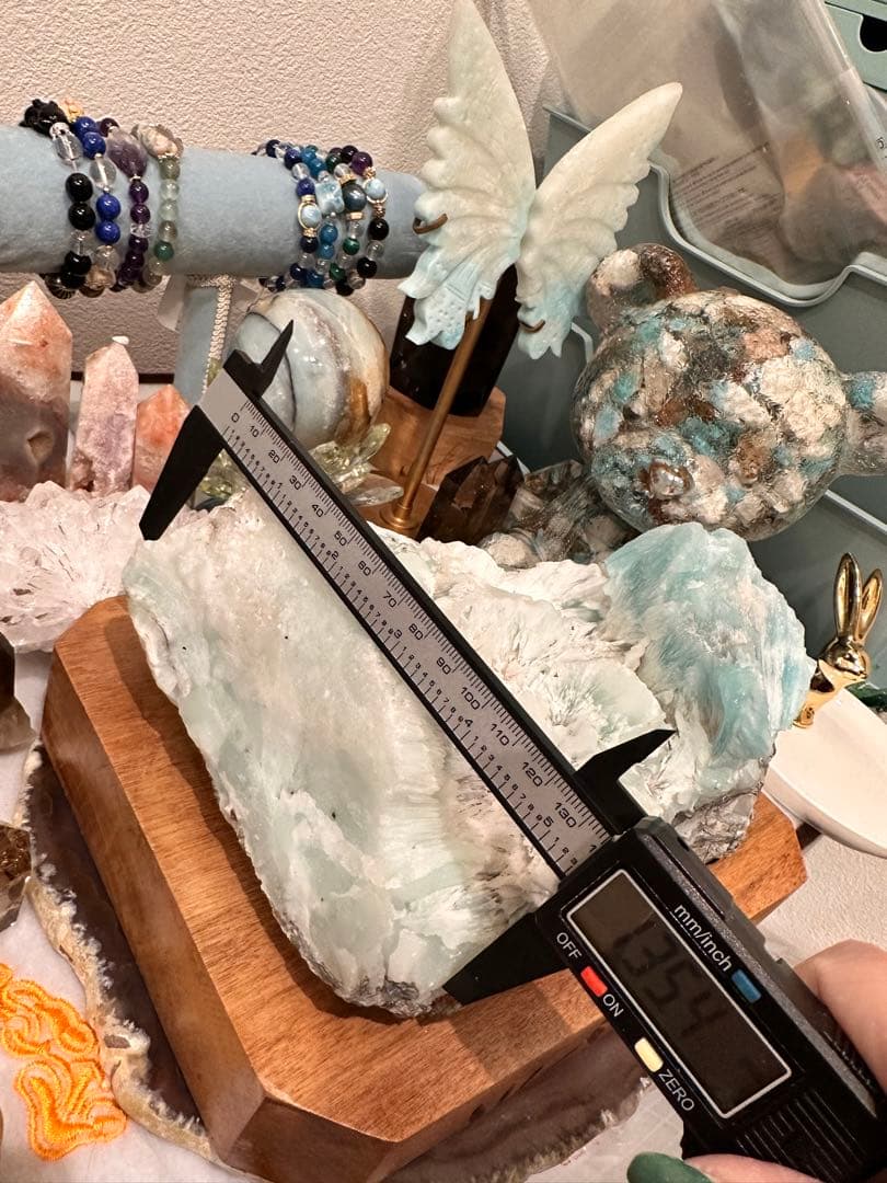 深遥様ブルーアラゴナイト原石2キロ以上