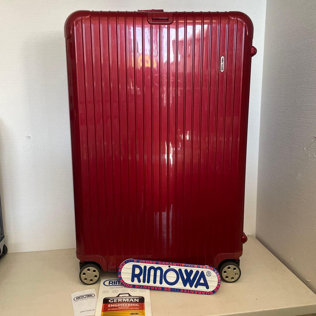 保証書付き RIMOWA サルサデラックス 104L レッド チェックインL以上