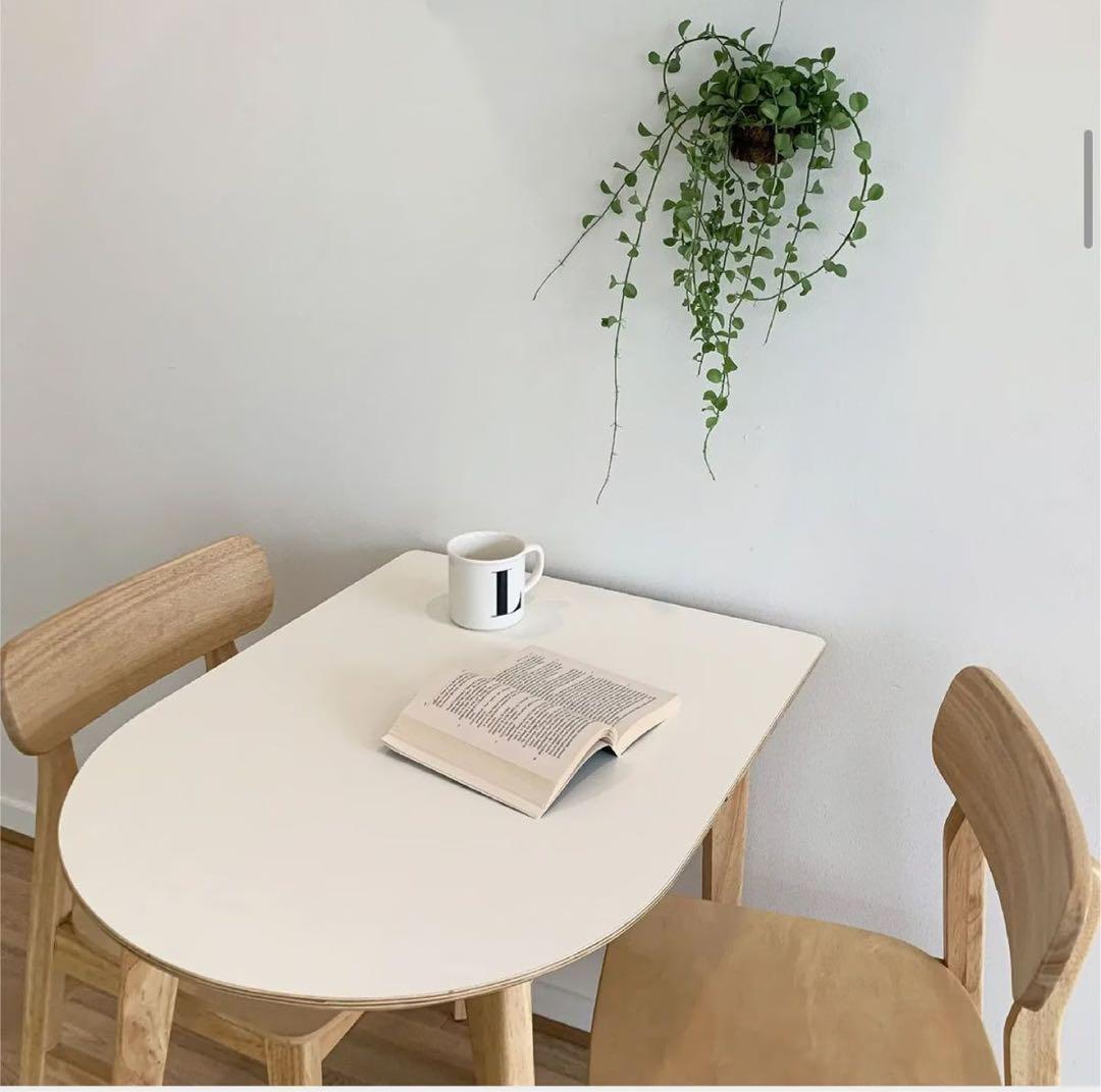 韓国インテリア　 半円　楕円　半楕円　ムーンテーブル　ダイニング