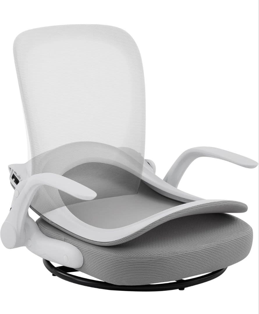 回転座椅子 腰が痛くならない ひじ掛け付き 折りたたみ ゲーミング座椅子組立不要