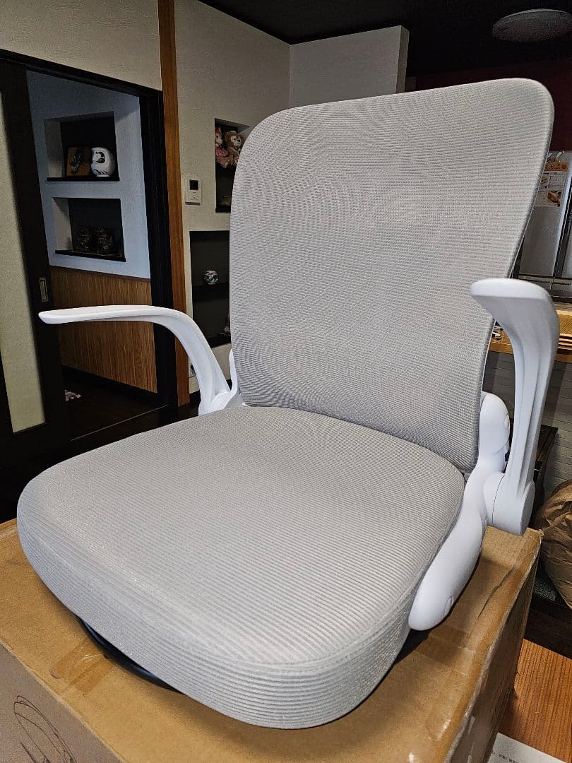 回転座椅子 腰が痛くならない ひじ掛け付き 折りたたみ ゲーミング座椅子組立不要